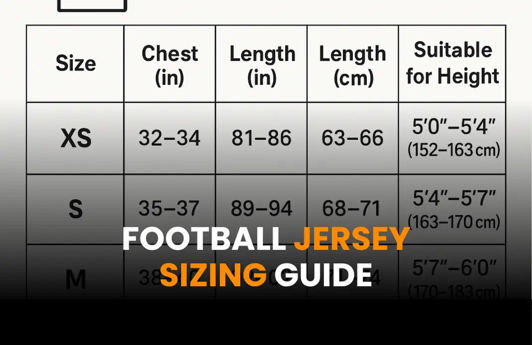 Football Jersey Sizing Guide