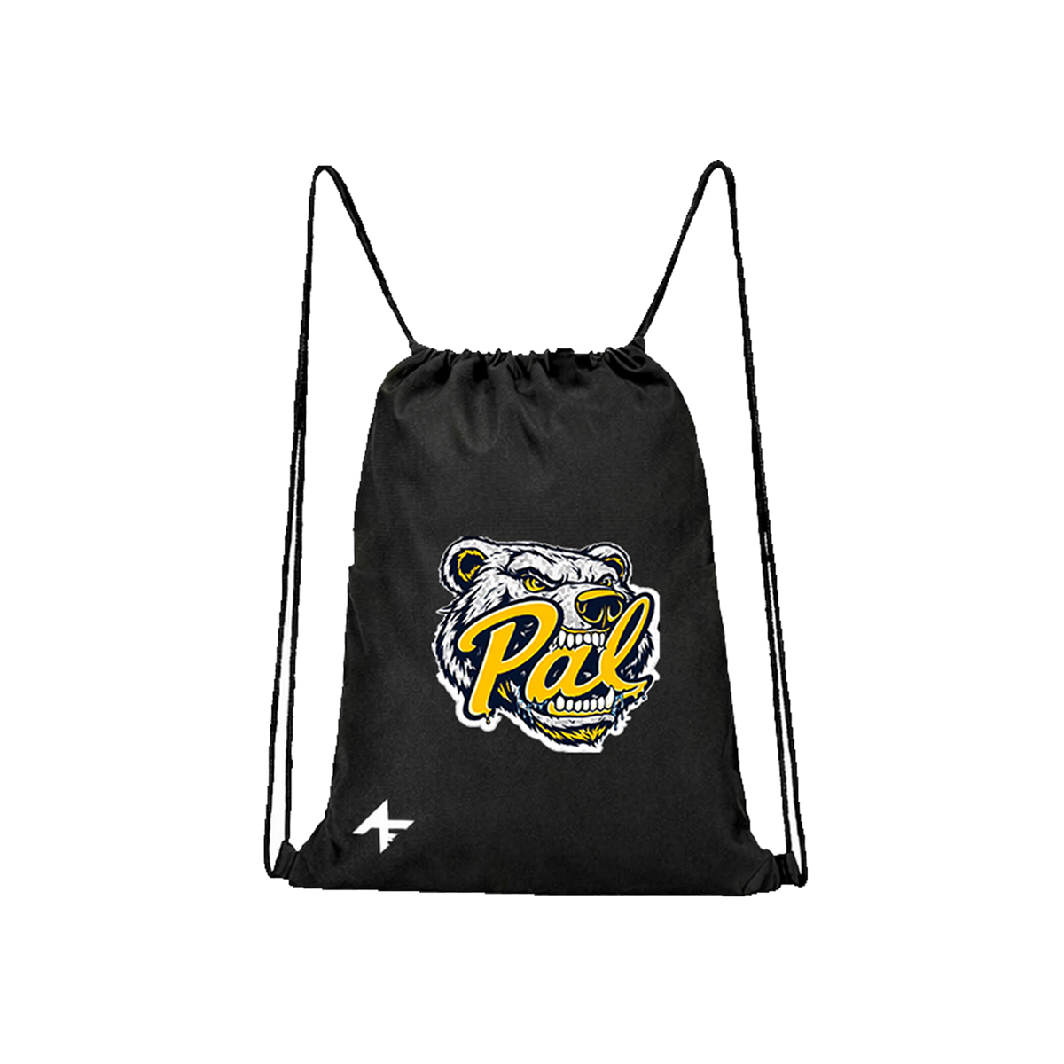 AF1 Pal black Drawstring Bag