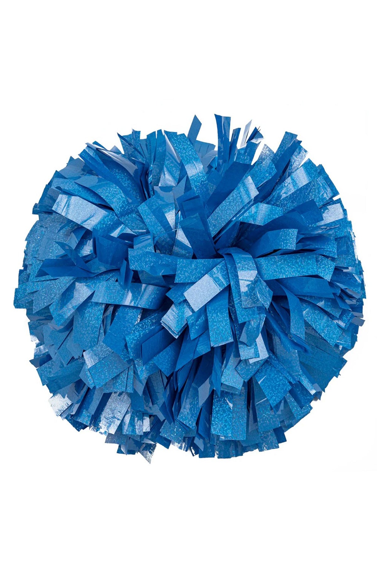 Holographic Columbia Blue Pom Pom (Baton Handle)