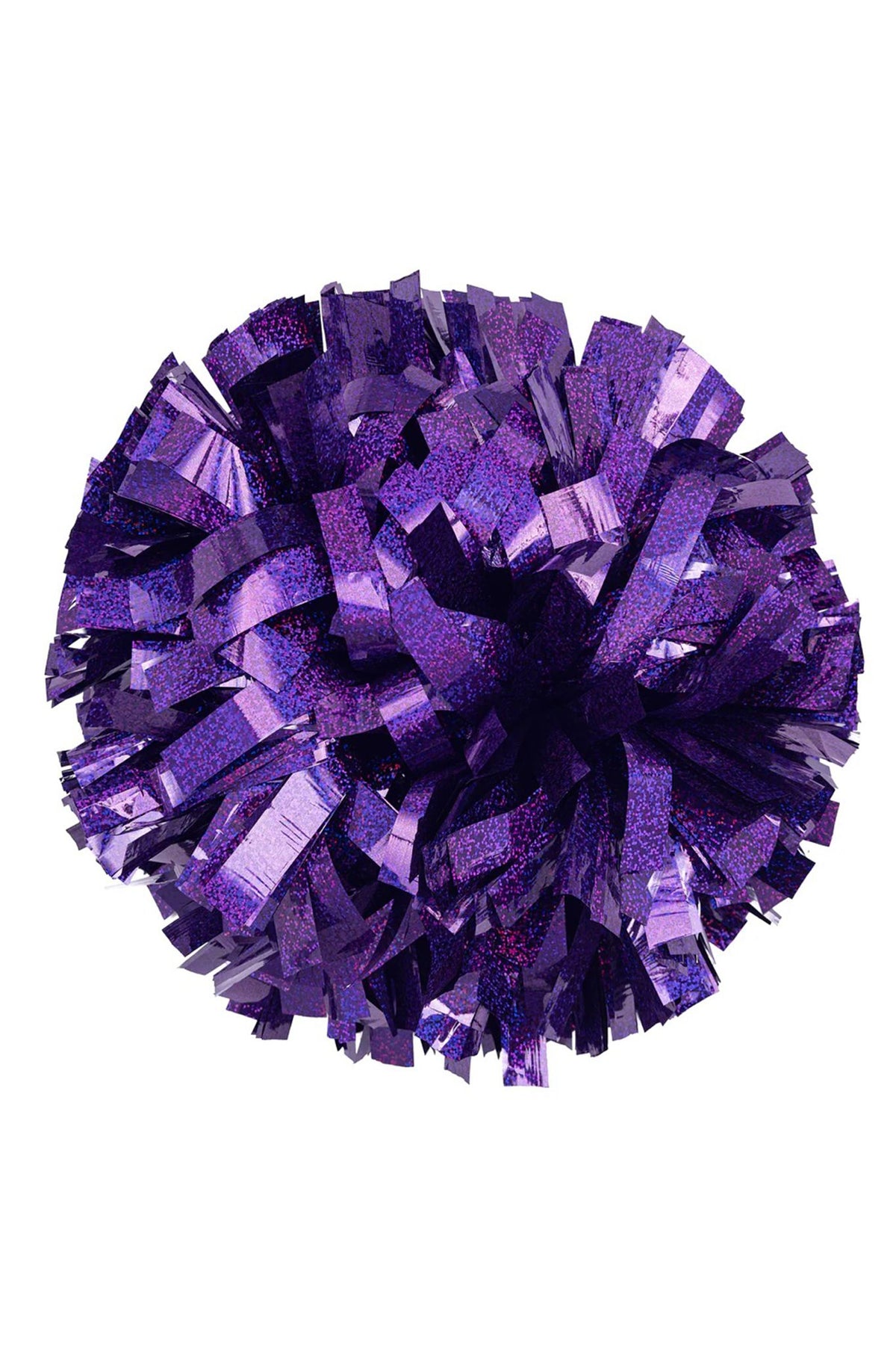 Holographic Purple  Pom Pom (Baton Handle)