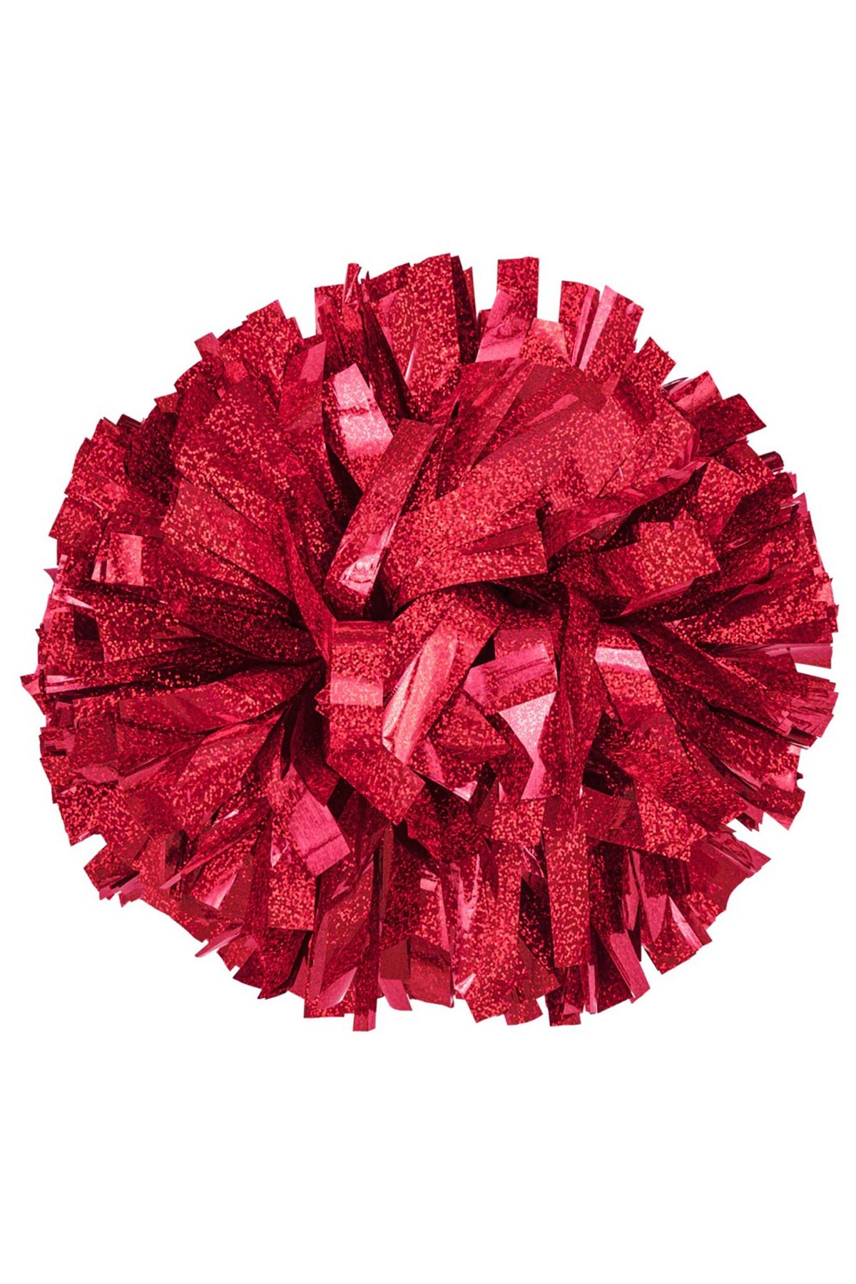 Holographic Red Pom Pom (Baton Handle)