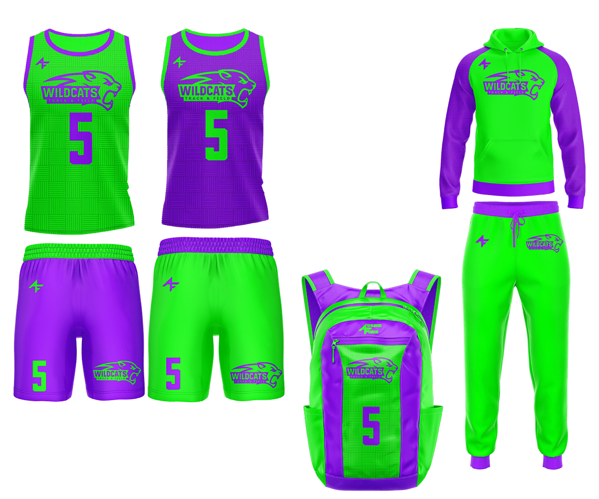Track & Field Ultra Performance Uniform and Complete Package.